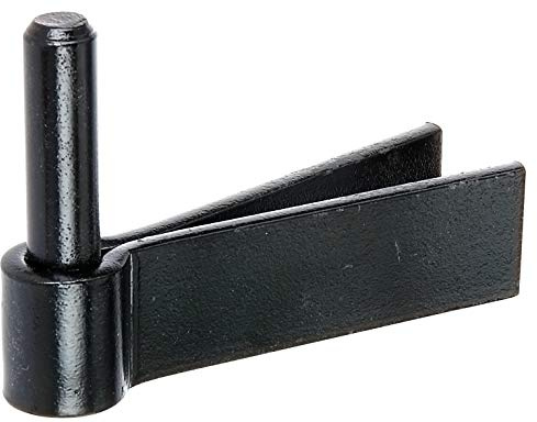 Alberts 306656 Kloben zum Einmauern | F-Mauerhaken | schwarzer Tauchlack | Dornmaß Ø14 mm | 92 x 30 mm