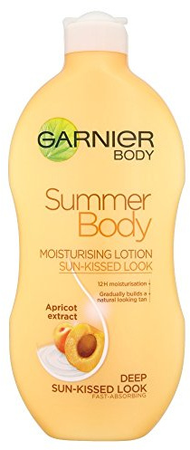 Garnier Summer Body Gradual Tan Moisturiser Deep 400ml, For A Radiant, Sun Kissed Glow, Suitable For Face & Body, 24 Hour Hydration & A Natural Even Tan, Fast Absorption, Vegan Formula