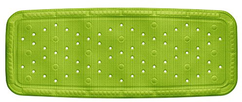 kela 22375 Badewanneneinlage, Mit Sauger, PVC-Weichschaumbeschichtet, 92 x 36 cm, Kreta, hellgrün