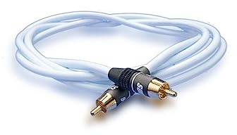 Supra Cables Subwooferkabel Sublink RCA 6 m - 6 m, Mono, RCA, Stecker auf Stecker, blau, für A/V Receiver und Subwoofer LFE
