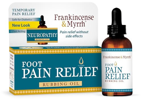 Frankincense & Myrrh FAM00301 Neuropathy Rubbing Oil with Essential Oils for Pain Relief, 2 Fluid Ounce