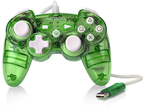 PDP - Mando Con Cable Rock Candy, Color Verde Fluorescente (PS3)