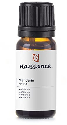 Naissance Mandarinenöl (Nr. 154) - 10ml - 100% Naturreines Kaltgepresst Mandarine Ätherisches Öl für Naturkosmetik, Aromatherapie, Duftlampe - Duftöl für Aroma Diffuser
