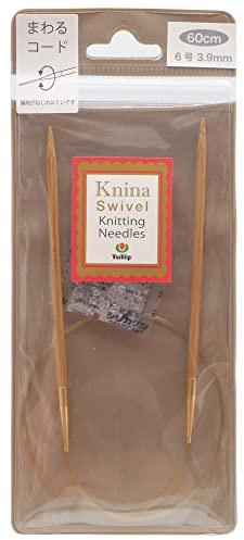 Tulip Knina Knitting Needles KKJA-6039 Bamboo Ring Needles (23.6 inches (60 cm), No. 6