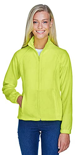 Ladies' 8 oz. Full-Zip Fleece SAFETY YELLOW 2XL
