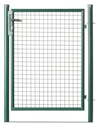 EASY CLOTURE Portillon grillagé en Acier galvanisé Maille 50 x 50 Passage L 1m x H1m75 Vert - Résistant et sécurisé pour Jardin extérieur
