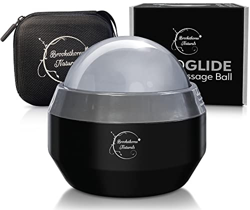 Brookethorne Naturals Cryoglide Massageball Roller - Kryotherapie Eisroller Ball Massagegerät für Kältetherapie Erholung Triggerpunkt Tiefengewebe Muskellinderung Plantarfasziitis Massagegerät