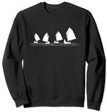 Dinghy Boot Opti Segeln Rennen Sweatshirt