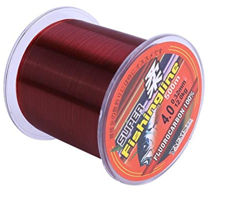 TOMYEUS ​Angelschnur Fischereilinie 500 m hohes Gewicht Nylon Monofilament Super Starke Abriebfestigkeit Draht Süßwasser Salzwasserfischerei Leitung Fischdraht (Color : A, Line Number : 3.5)