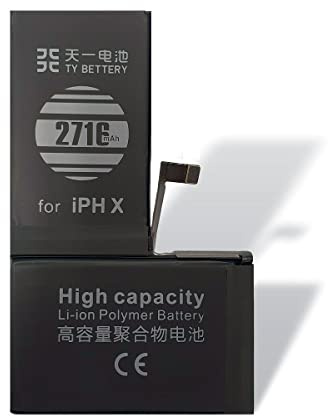 [TY BETTERY] Batterie Compatible avec iPhone X de 2720 mAh | A1865, A1901, A1902 | Garantie 24 Mois
