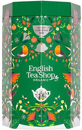 English Tea Shop Organic Advent Calendar Tree - 25 Pyramid Tea Bags