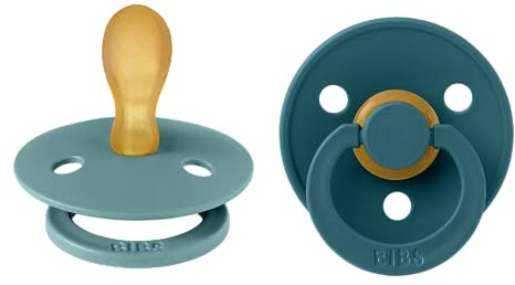 BIBS Colour Schnuller, 6-18 Monate, 2er-Pack, Island Sea/Forest Lake