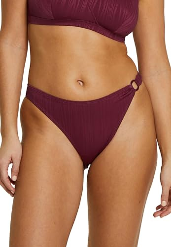 Sans Complexe Women's High Waisted Swimsuit, Rhododendron Red, 6/8 UK