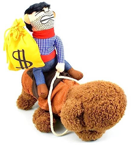 Beavorty Lustiges Haustier-Outfit Doggy-Parton-Kleid Mit Pferdesattel Haustierkleidung Für Besondere Anlässe Größe L