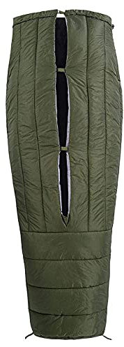 Schlafsack Ultralight Camping Daunendecke Top Quilt Mumienschlafsack für Hängematte (grün)