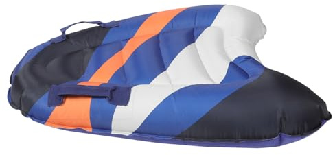 KITANDOVE Aufblasbares Surfbrett Für Kinder Und Erwachsene Tragbares Bodyboard Schwarz Gestreift Leicht Und Einfach Zu Transportieren Für Strand Und Pool Geeignet