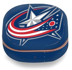 Head Case Designs Offizielle NHL Übergroß Columbus Blue Jackets Vinyl Haut Aufkleber Abziehbild Abdeckung kompatibel mit Buds Live/Buds Pro / Buds2