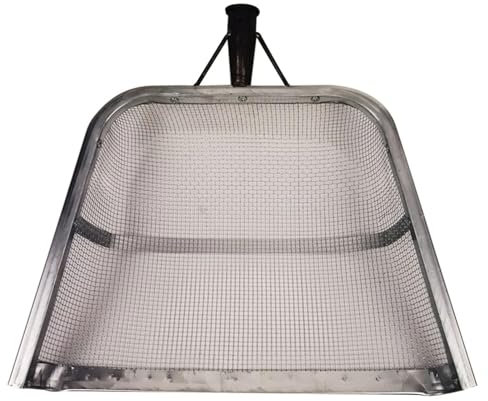 trädgårdssil Trädgårdsskötsel Jordspade Metall Jordnötssil Jordspade Jordbruksfilter Sil Jordskyffel Jordnötsfilter(4MM) Jordfilter