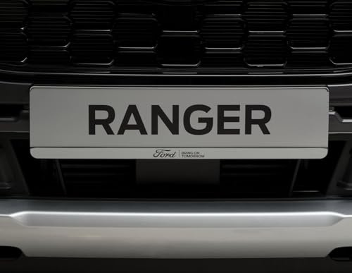 Ford Genuine Number Plate Holder Silver With Black Lettering