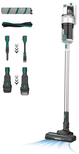 Taurus – Aspirador Sin Cable Nimbus Pure | Potente Succión | Autonomía 70 min | Todo Tipo de Superficies | Ultraligero | Filtro HEPA | 2 cepillos | Luz LED | Eco/Turbo | Accesorios