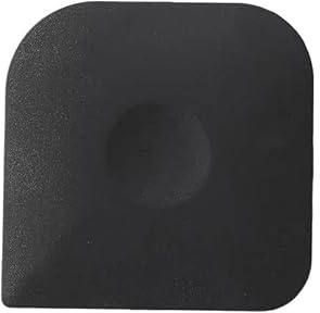 Professional Plastic Nylon Pan Scraper, Kitchen Cleaning Tool, Non-Scratch, 6 x 6 cm - Black
