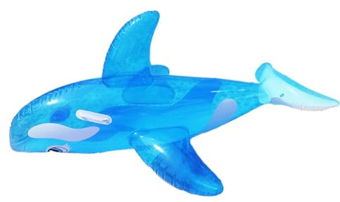 BTOSEP Inflatable Pool Float for Adult Cute Large Whale Shape Ride On Inflatable Swimming Pool Float for Swimming Floating Surfing