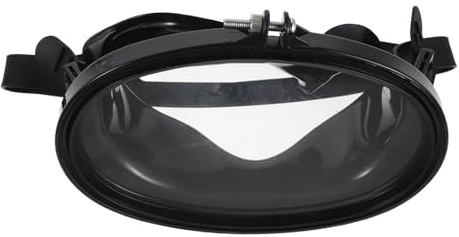SMASOLO Masque de Plongée Anti-buée pour Garçon et Filles et Adultes, Cadre PP Noir Lentilles en Verre Trempé PVC, Lunettes de Natation Protection UV, Confortable et Ajustable,