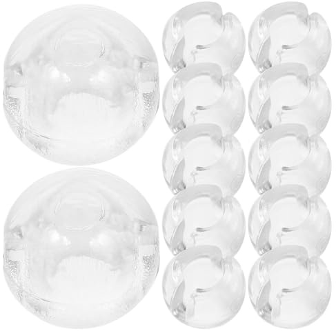 MUSISALY 12 Piezas de Topes para Cadena de Cuentas Verticales, Accesorios Transparentes para Persianas en Oficinas y Hogares