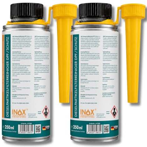 INOX® DPF Reiniger 2x250ml – Dieselpartikelfilter Additiv für alle Dieselmotoren – reduziert Ruß, senkt Emissionen und schützt vor Reparaturen - Made in Germany