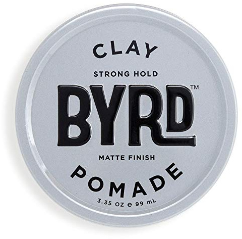 Byrd - Clay Pomade | Cera Mate Para el Cabello Hombre | Fijación Fuerte + Acabado Ultra Mate | Mezcla de Arcilla Bentonita y Cera Para el Pelo | Aporta Volumen y Resistencia al Cabello Fino y Grueso
