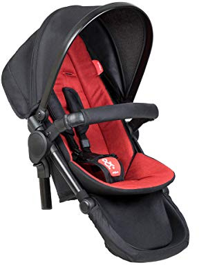 Phil&teds double kit™/Zweitsitz passt für Kinderwagen Dot, Sport, Dash, Voyager V6 2019+ mit Sitzauflage in der Farbe chilli