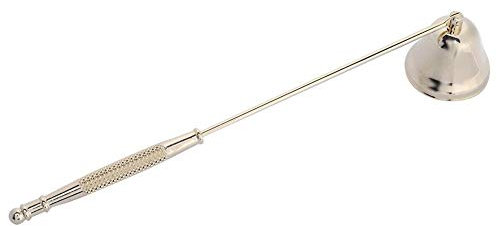 MAGT Spegni Candela, Estintore per Candele in Acciaio Inossidabile Stoppino Trimmer a Forma di Campana Snuffer Wick Trimmer per Spegnere Casa (Oro)