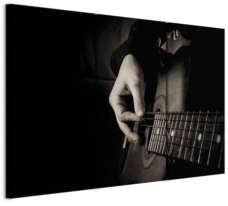 B&D XXL - Akustikbild Musik Bilder Akustikschaum Hochleistungsschallabsorber Schallschutz Leinwand 3 tlg Wandbild Raumakustik Schalldämmung 030205-5