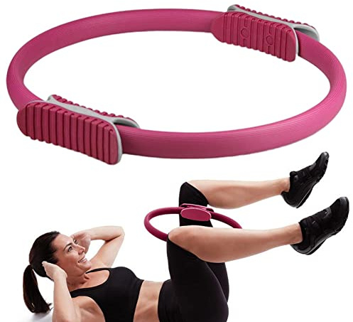 Anello per yoga, attrezzatura portatile per pilates con anello per corpo per la casa, efficace per rafforzare i muscoli interni ed esterni della coscia e migliorare la flessibilità con un allenamen