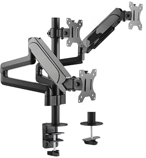 HDWR SolidHand-AS03 Ständer für 3 Monitore 17-32 Zoll, VESA 75 100 | Dreifach-Monitorarm für Büro und Trading, stabile Konstruktion, ergonomische Ausrichtung