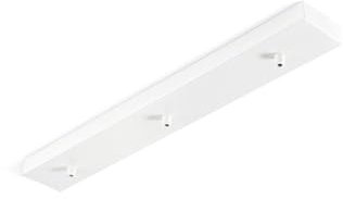 Rosone Multicavo Metallo 3 Fori Bianco