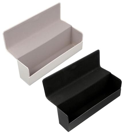 CALLARON 2st Aufklappbares Brillenetui Schnapsgläser Brillenetui Aus Leder Aufbewahrungsbox Für Brillen Clamshell-brillenetui Brillenschutz Sonnenbrillenetui Magnet Pu Muschelschale