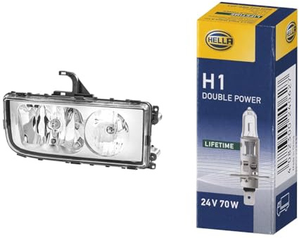 Halogen-Hauptscheinwerfer - für u.a. Mercedes-Benz Axor II - ECE - für Rechtsverkehr - rechts & Halogen-Glühlampe - H1 - Heavy Duty Expert Longer lifetime