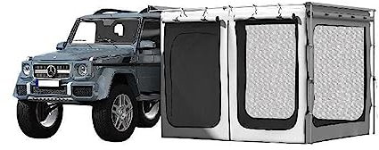 Auto-Markise, Raumzubehör, 300D-Oxford-Campingzelt mit PVC-Boden, robuster, ausziehbarer Unterstand for SUV-Zelt, Overland-Ausrüstung Breites Anwendungsspektrum(Color:8.2ft x 8.2ft)
