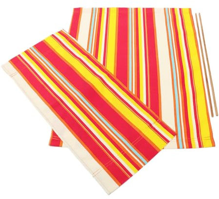LUZBOSE Regiestuhlbezug, Regiestuhl-Ersatzbezug aus Segeltuch, Freizeitsitz-Set, Gartenstuhlbezug, Segeltuch, Stuhlbezug (2er-Set, Farbe)