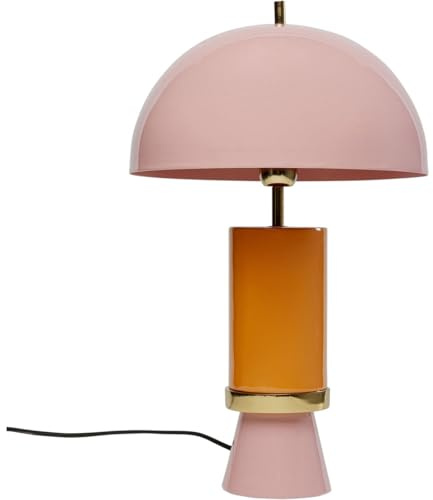 Kare Design Tischleuchte Josy, Rosa, 51x30x30 cm, Tischlampe, Nachhtischlampe, Schreibtischlampe, Leuchtmittel nicht inklusive, Wohnzimmer | Stahl, handgemachte Details, warmes Licht, Wohnzimmer, Glühbirne nicht enthalten