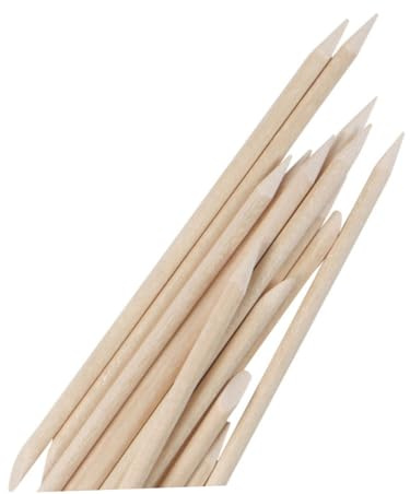 Beaupretty 100piezas Palitos De Madera Corta Cuticulas Profesional Manicura Palitos De Naranjo Empujador De Cutícula Muerta