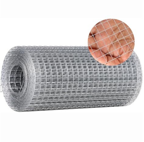 VXHCS 304 Edelstahl-Maschendraht, Volierendraht 6mm/0,8mm Garden Farm Treppendekornetz, Balkon-Grenzschutzzaunnetz (0.17x10m)
