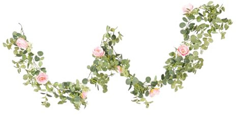 Cabilock Künstliche Rosenblütenranke Elegante Deko Für Hochzeiten Valentinstag Langlebige Blumenranken Für Innen Und Außenbereich Pflegeleichte Lebensnahe Imitation