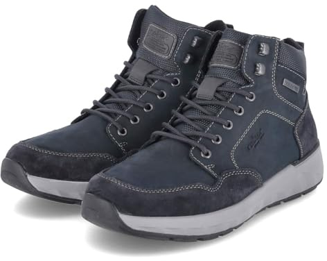 Rieker 11530-24 Bottes avec doublure chaude en cuir et synthétique pour homme Marron, Bleu 14., 42 EU