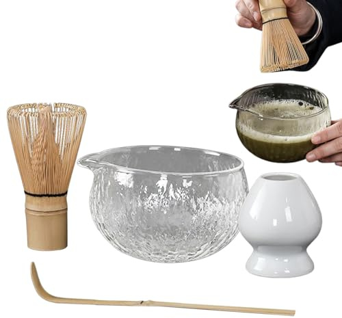 Service à thé | Bol à traditionnel, cuillère fouet, outils de cérémonie du thé de style japonais, ensemble complet polyvalent pour la relaxation au bureau