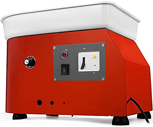 KLLJHB Macchina per la formatura dell'argilla e della Ceramica, tornio Elettrico da 25 cm e 350 W, Strumento Fai da Te per l'artigianato Artistico, Controllo Manuale Silenzioso