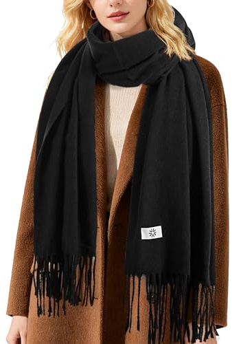 Fygicub Winter Women's Scarf Shawl Fringe Large Classic Wrap