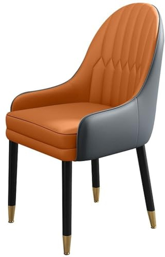 2 St - Moderna Vardagsrumskök, Matsal, Läderfåtöljer Med Ryggstöd, Mjuk Kudde Och Robusta Träben(Color 13)