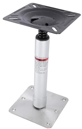 JTLB Kit Piedistallo Marino per Piedistallo Captain Chair, Molle Ammortizzanti con Rotazione a 360 Gradi, Lega di Alluminio, Montaggio per la Maggior Parte delle Barche, Piastra di